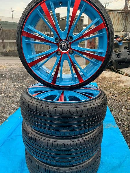 Alloy rims with Tyres R/17inch original Japanese Tyres  2023 0