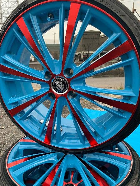 Alloy rims with Tyres R/17inch original Japanese Tyres  2023 5
