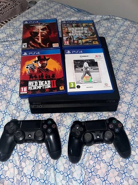 Ps4 Slim 1Tb with 2 original consoles and 4 games 0