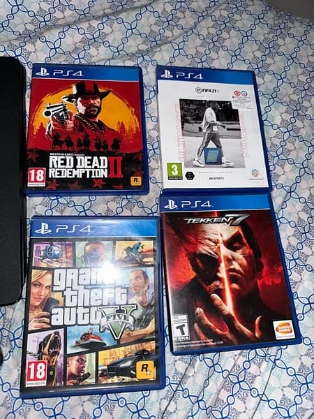 Ps4 Slim 1Tb with 2 original consoles and 4 games 9