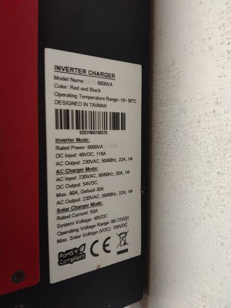 fornus inverter 6kv model name 6000Av 6