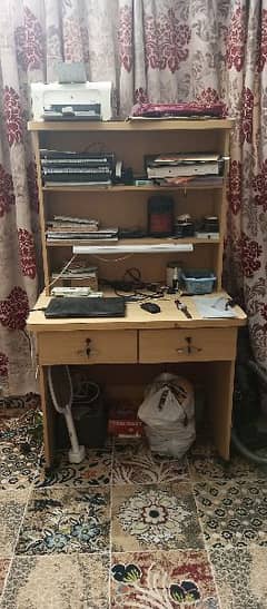 Study Table along with book shelf size 3*2