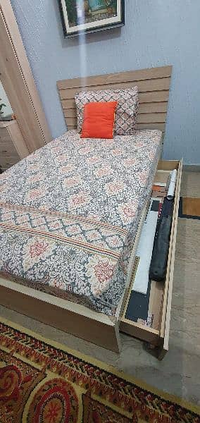 Single Bed with Dressing 1