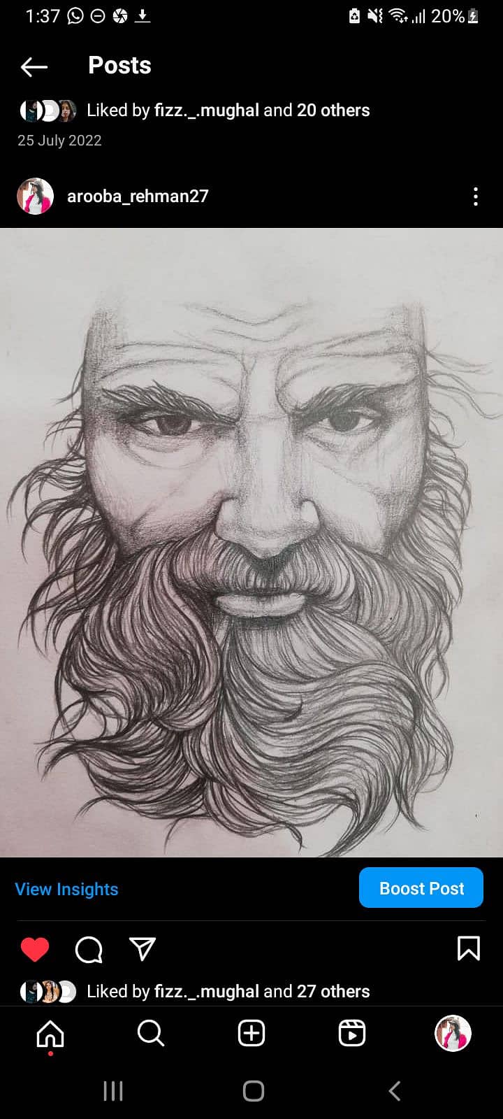 handmade pencil sketch 5