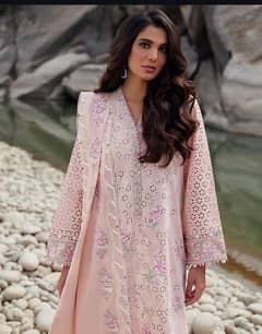 3 Pc Embroidered Designer Lawn Suits available on Reasonable prices 0