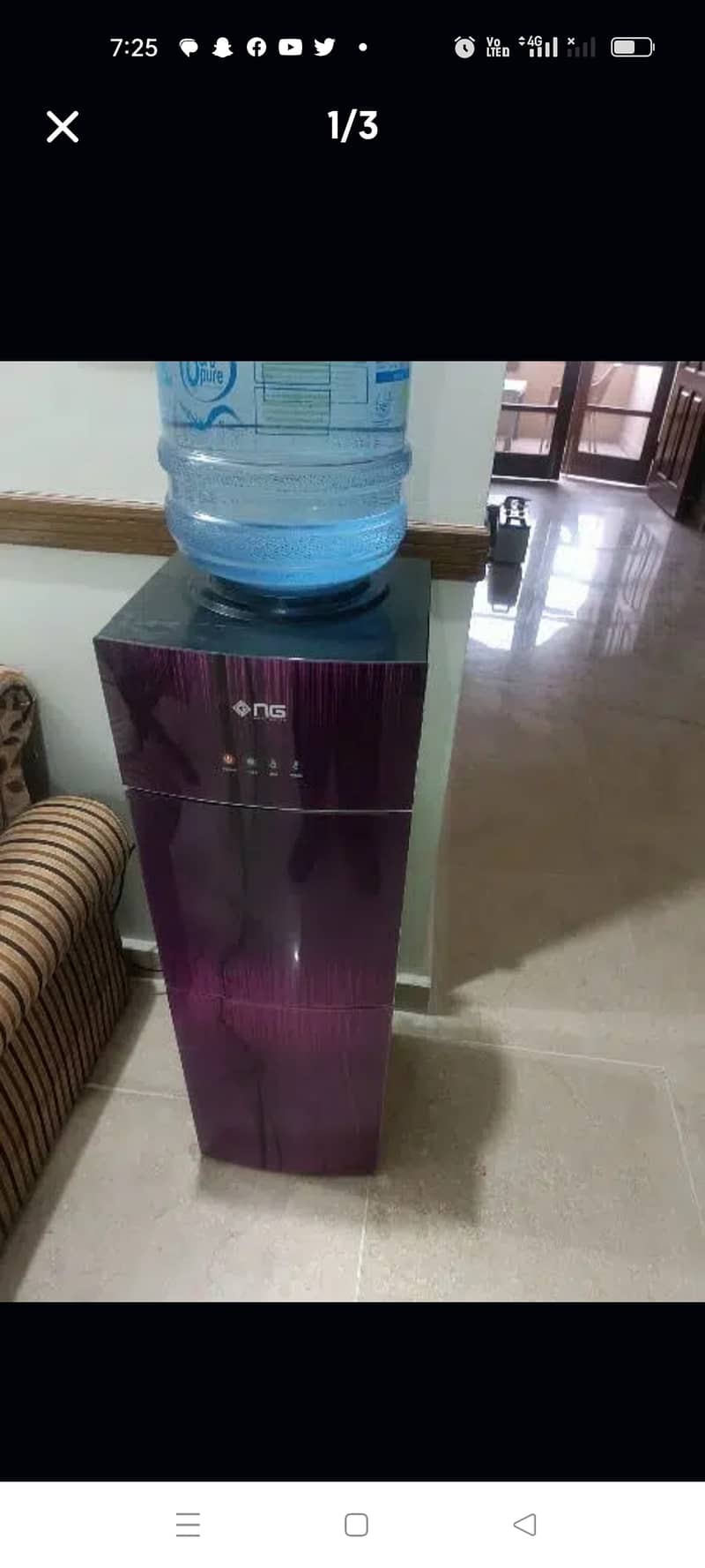 GNG WATER DISPENSER 1 month used 1
