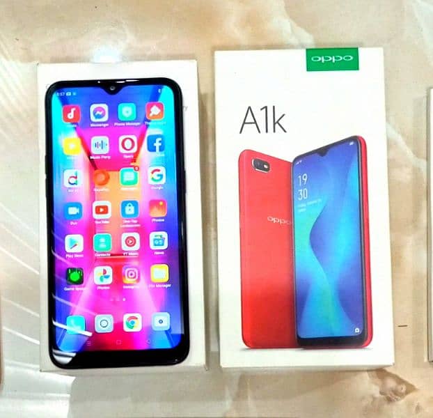 OPPO A1K WITH BOX & CHARGER ! :! :! 5