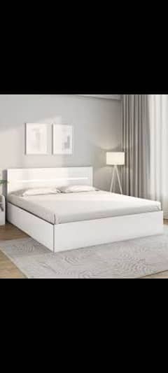 Heavy Larkri Bed With Side Table And Matress