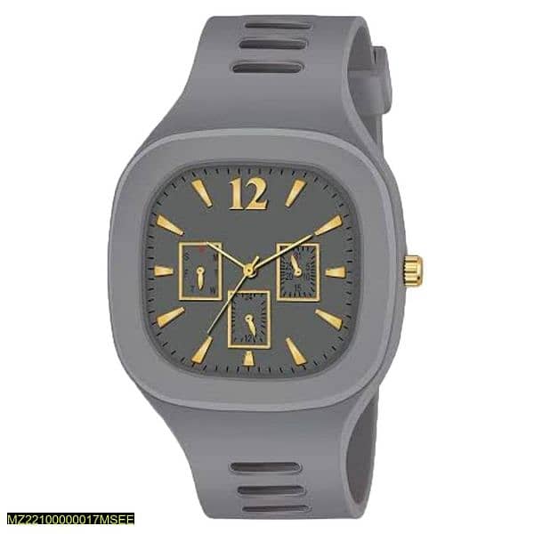 New Silicon Fashionable Watch For all ( Blue , Black ,greyish purple) 1