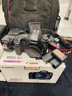 Canon 6d body with accessories