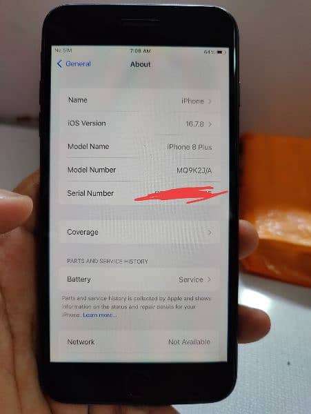 iphone 8plus non pta 64gb 10 by 8 condition 9
