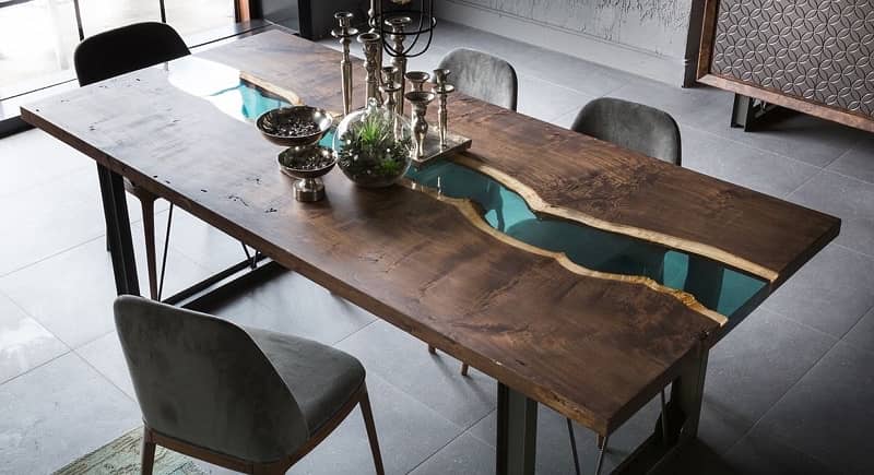 Epoxy Luxury dining table top 4