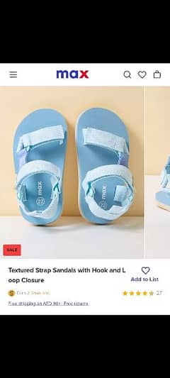 Max Sandals for Size 18m to 24m
