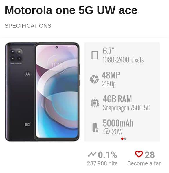 Motorola one 5g ace uw 7