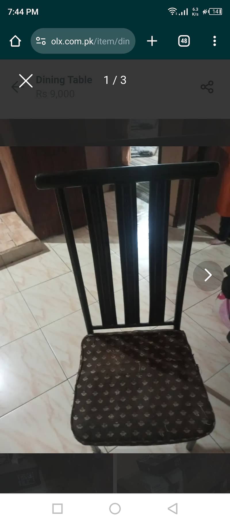 Dining table with 5 chairs 2
