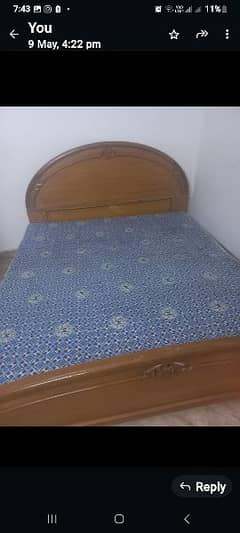 king size bed w8th matress 0