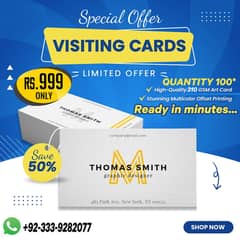 Visiting cards , panaflex , penaflex printing services in karachi