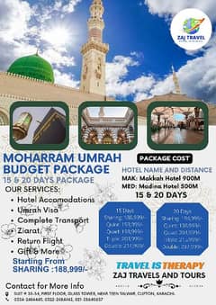 15 And 20 Days Moharram Umrah Economy Package