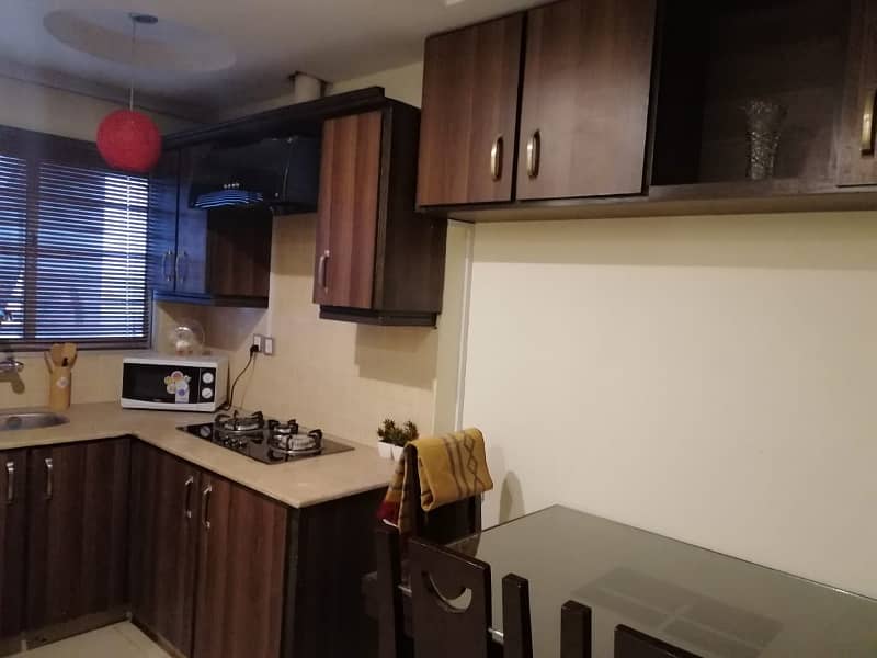Fully furnished flat for rent 1 bed flat bharia town 7 4