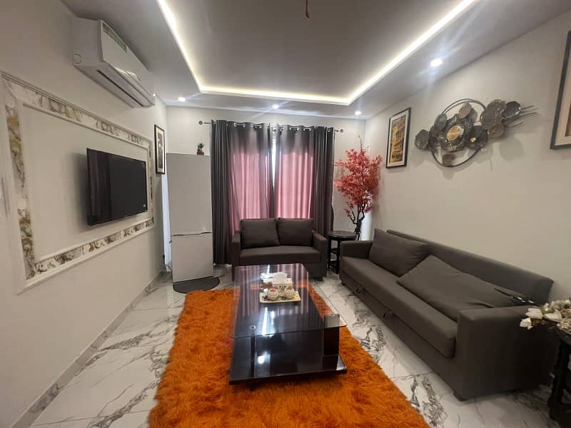 One Bed Furnished Apartment Available For Rent In Iqbal Block Sector E Bahria Twn 5