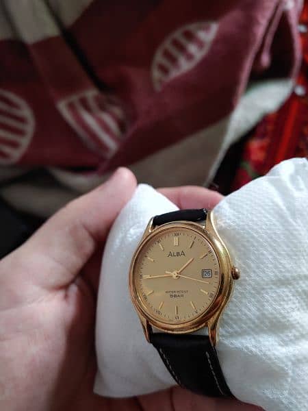 Alba by Seiko Golden vintage Original watch 0