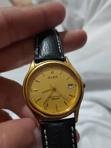 Alba by Seiko Golden vintage Original watch 2