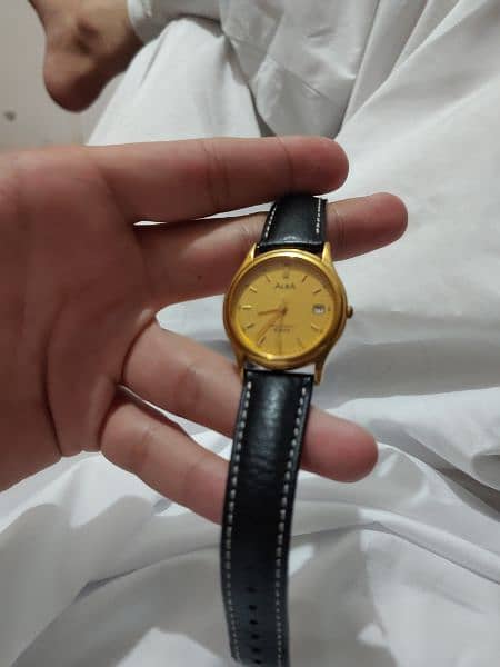 Alba by Seiko Golden vintage Original watch 3