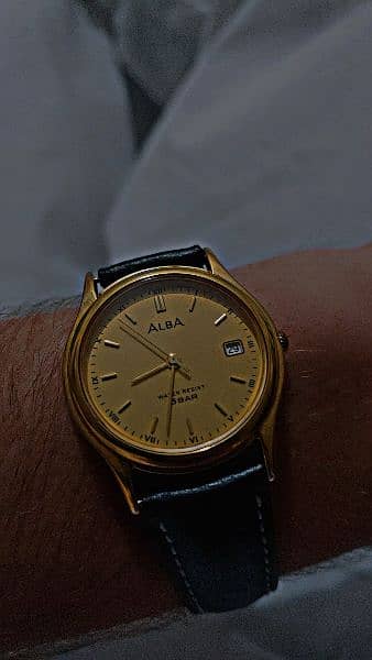 Alba by Seiko Golden vintage Original watch 9