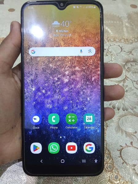 Samsung A20 in best condition and price. 0