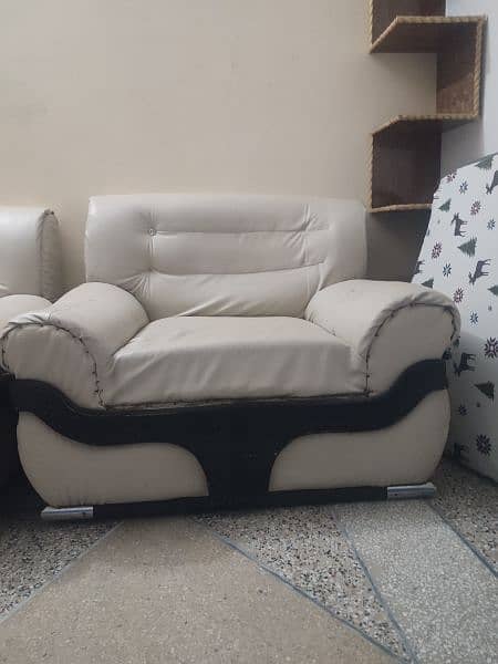 Luxury white leather sofas 1