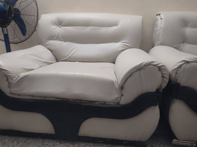 Luxury white leather sofas 2