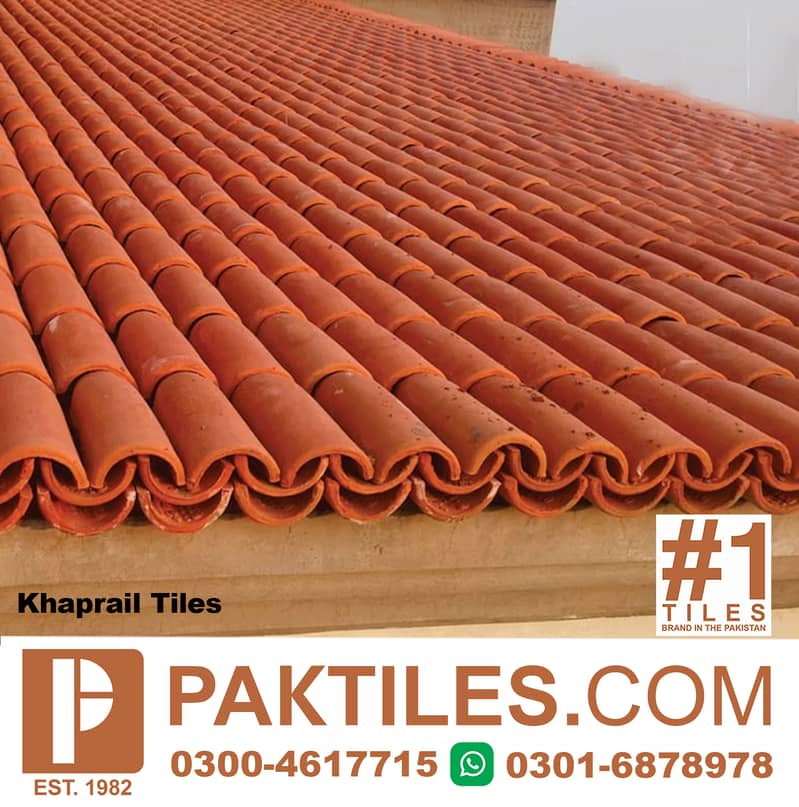 Gutka tiles price, Terracotta jali design, Khaprail roof tiles 3