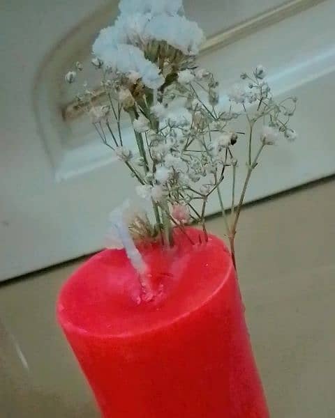 Flower-Love candle 1