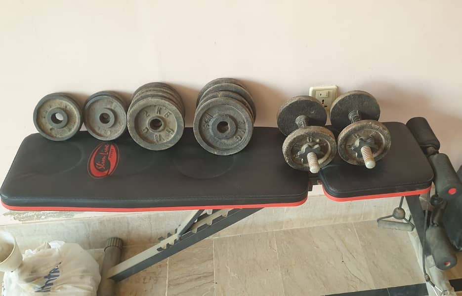 Bench with dumbbells 1
