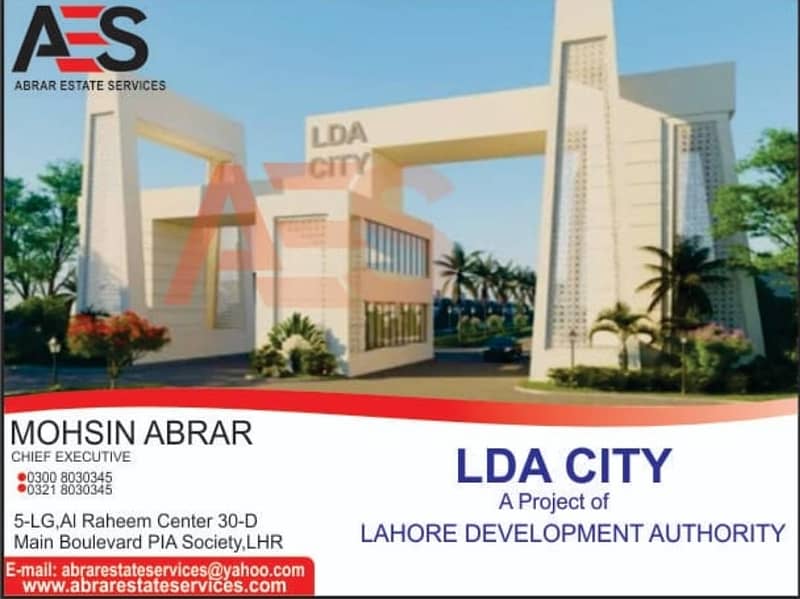 Abrar Estate Offers 1 Kanal Plot For Sale In LDA City Jinnah Sector 0
