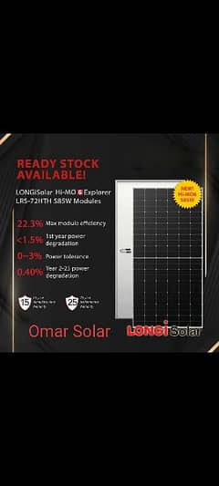 Canadian longi Ja Jinko Solar panel avble in stock