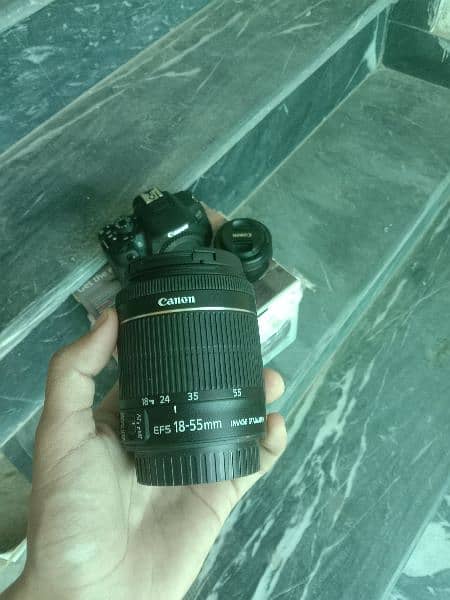 Canon 700d 18-55mm with 50mm lens 2