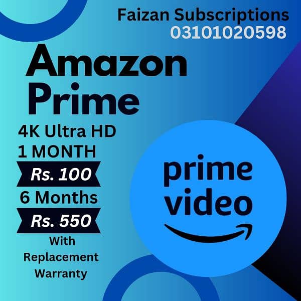Prime , YouTube Premium , net  flex and other Services are Available 1