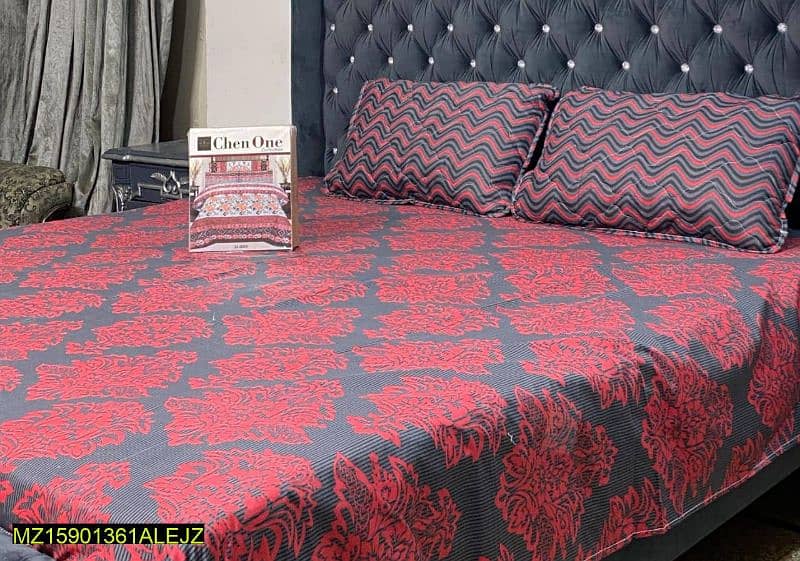 fabric cotton salonica bedsheet double bedsheet free delivery 0