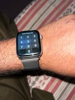 apple watch series 4 silver colour stainless steel edition Lte