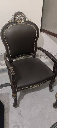 2 chinioti carving bedroom chairs