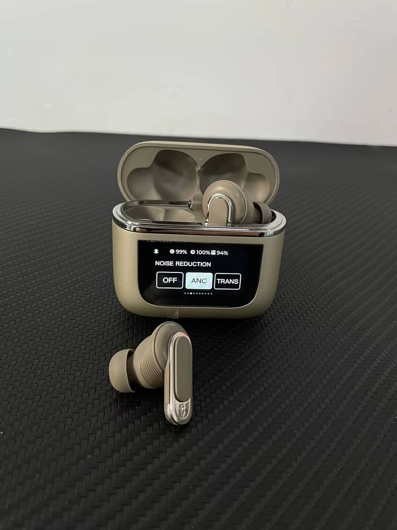 LCD Touchscreen Golden Airpods with ANC/ENC 0