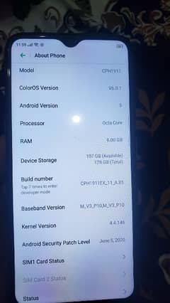 Oppo F11 6/128 Lush Condition