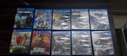 playstation 4 games ( can be exchanged for other games)