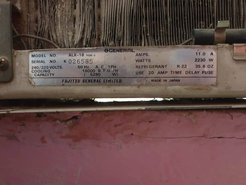general window Ac used . . . working condition 11