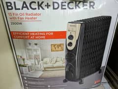 Black & Decker Oil Radiator Heater - OR13 - 13 Fins - 3 Power Setting