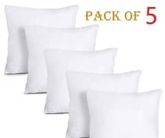 5pc white polyester cushions Fillings