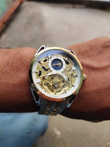 automatic skeleton dial watch 8