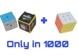 Qiyi 2x2 cube + 3x3 random color