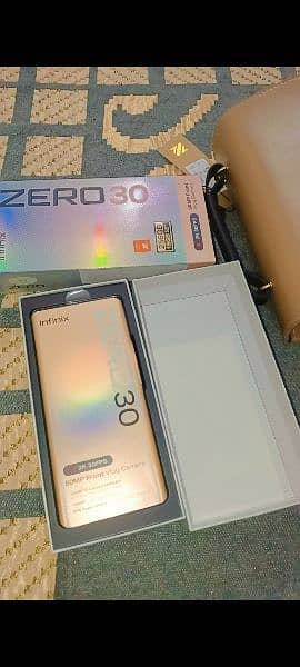 Infinix Zero 30PTA approved with complete Box, RAM 8+8, ROM 256gb,. 0